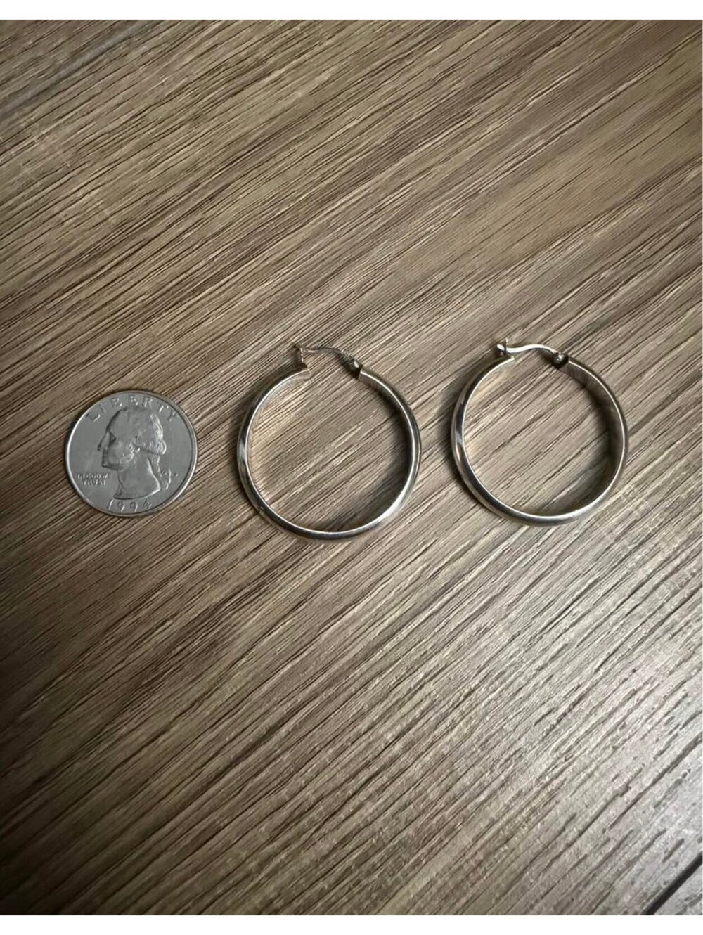 925 Silver hoop earrings